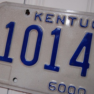 Vintage kentucky  License Plate