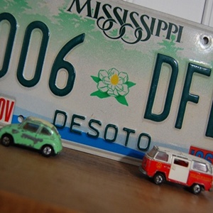 Vintage License Plate 006 DFL