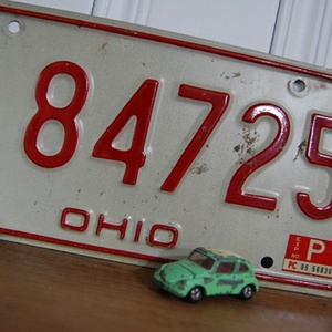 Vintage License Plate N84725