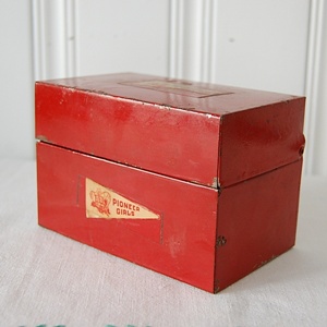 vintage address &amp; recipe box  #54