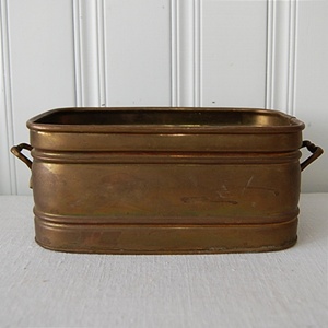vintage copper plant pot #2
