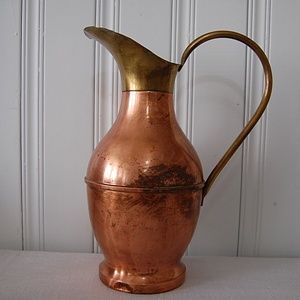 vintage copper pitcher