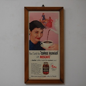 1955&#039; &quot;COFFEE HUNGER&quot; NESCAFE