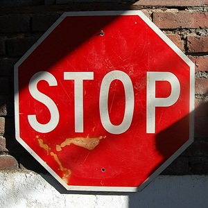 VINTAGE METAL SIGN- STOP