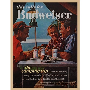 1963&#039; Budweiser camping