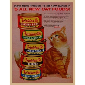 1963&#039; CAT FOODS!