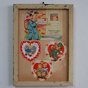 Vintage Valentine Card Frame#023