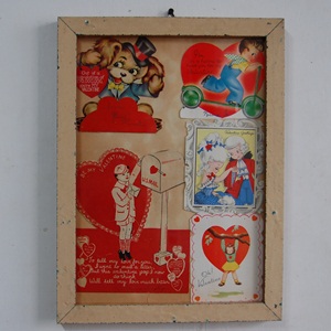 Vintage Valentine Card Frame#025