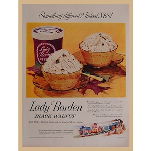 1953&#039; Lady Borden ice creams 
